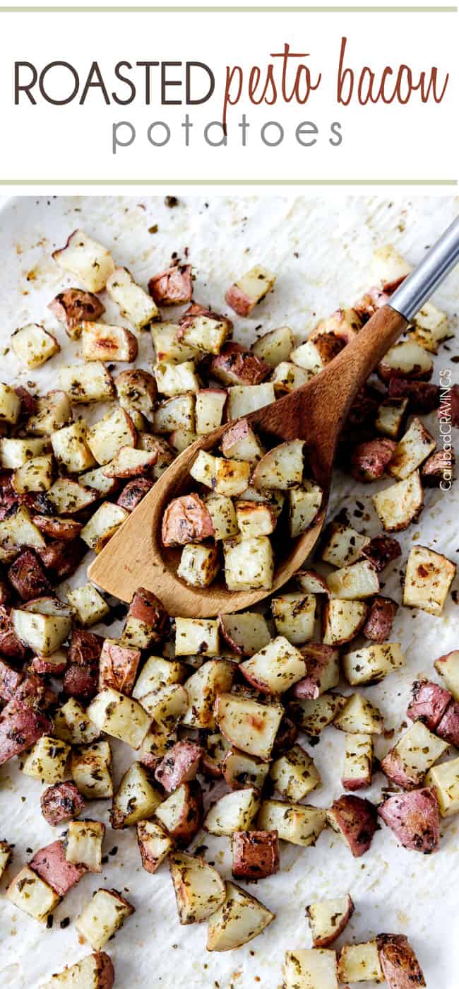 Roasted Potatoes with Bacon and Parmesan