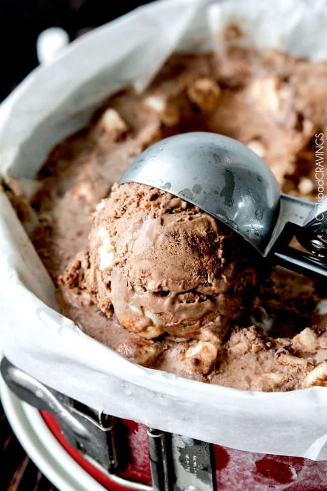 Rocky Road Ice Cream Recipe (no churn!)