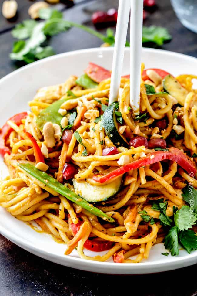 Thai Pumpkin Pasta with chicken option)