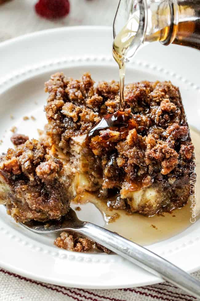 Cinnamon Eggnog French Toast Casserole