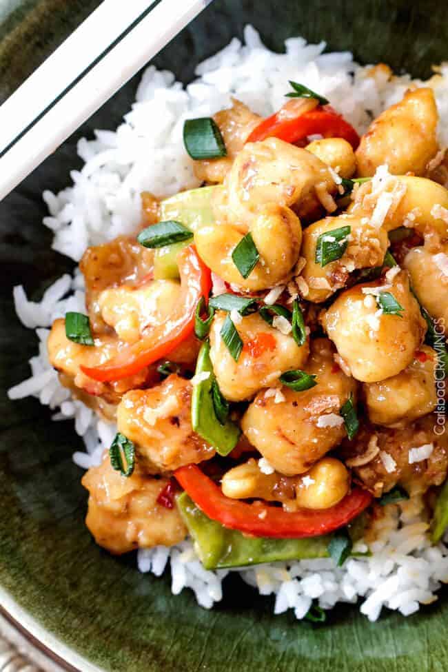 Skinny Honey Coconut Cashew Chicken