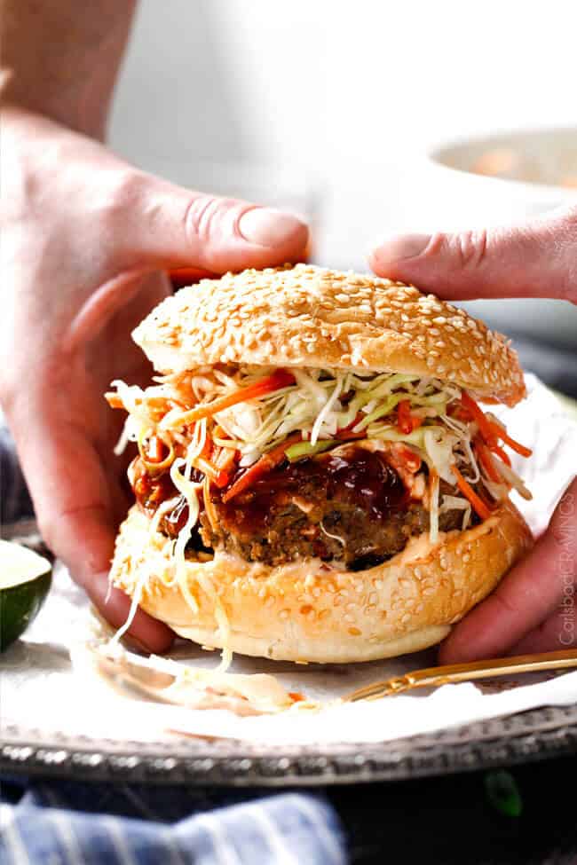 Asian Burger with Hoisin Ketchup