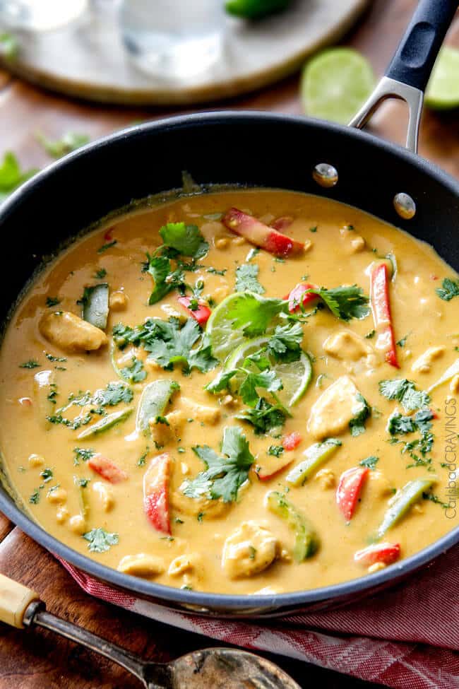 Chicken in Coconut Mango Verde Sauce