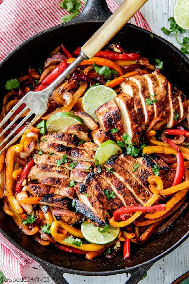Skillet Chicken Fajitas