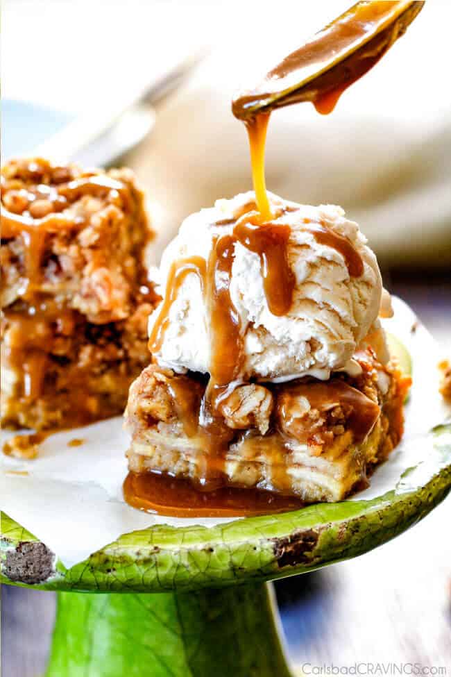 Caramel Apple Pie Blondies