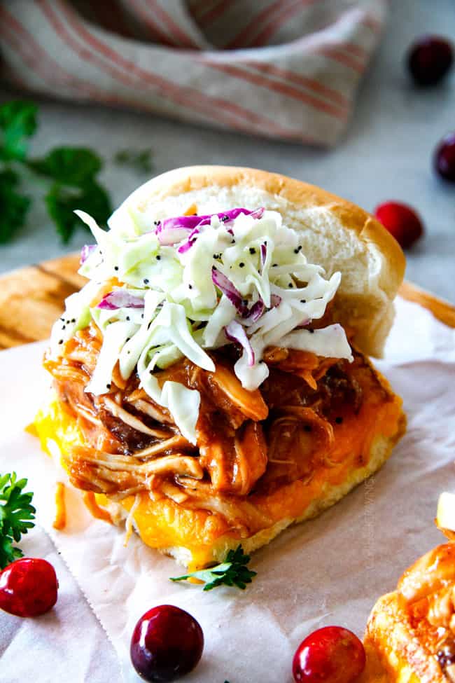 Turkey Sliders with Cranberry Sauce