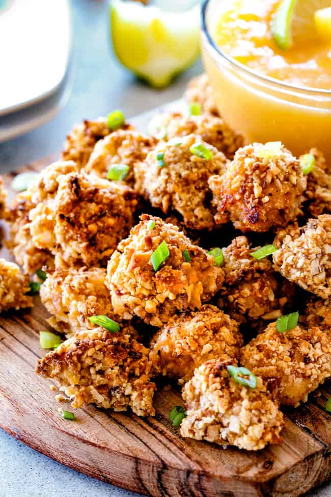 Baked Coconut Cashew Chicken Bites