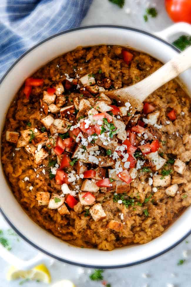 Baked Greek Chicken Risotto