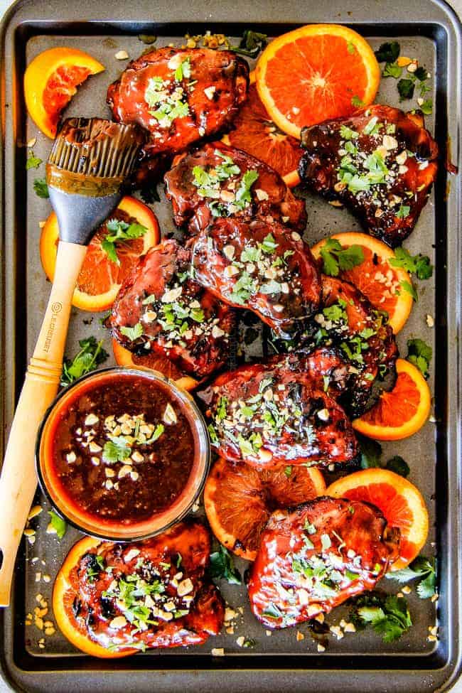 Thai Orange Peanut Chicken (Grilled or Baked)