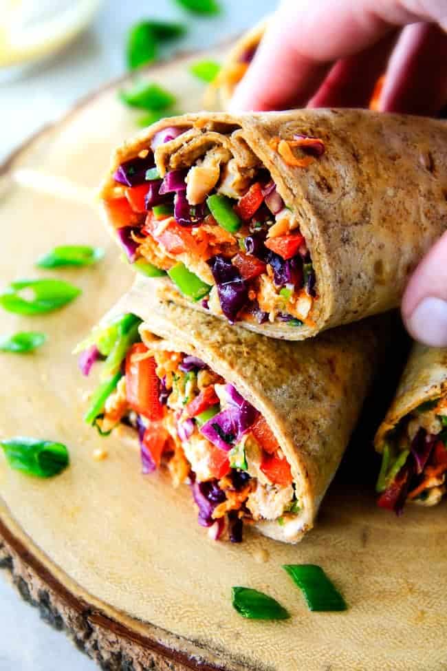 Chinese Chicken Salad Wraps (VIDEO)