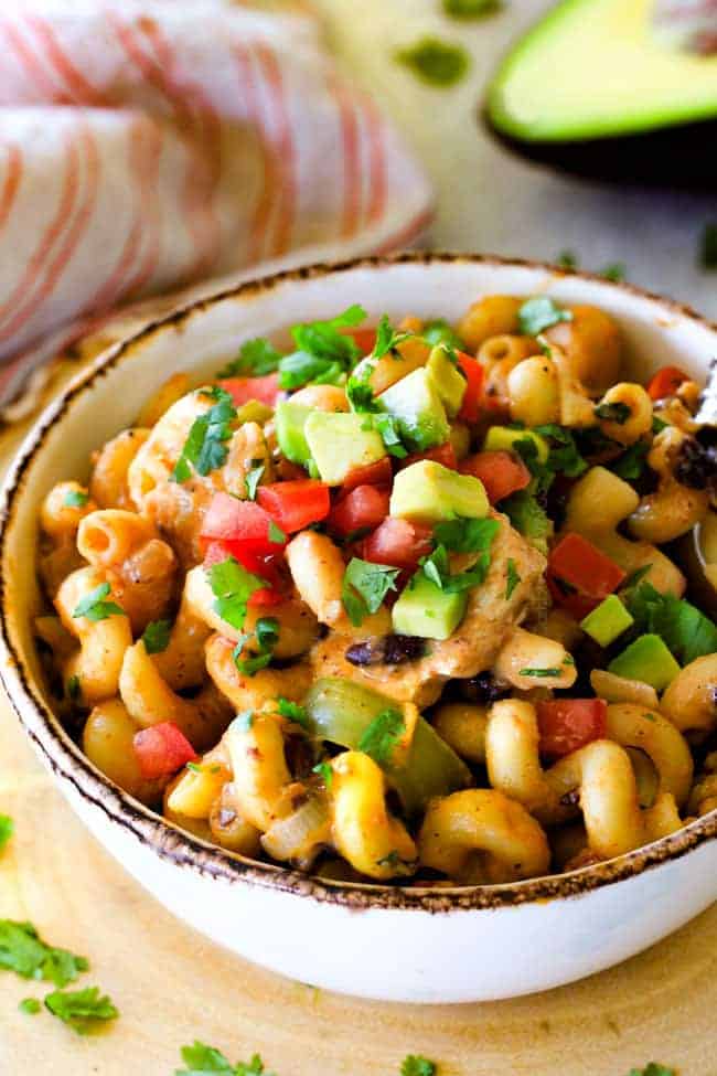 ONE POT Chicken Fajita Pasta