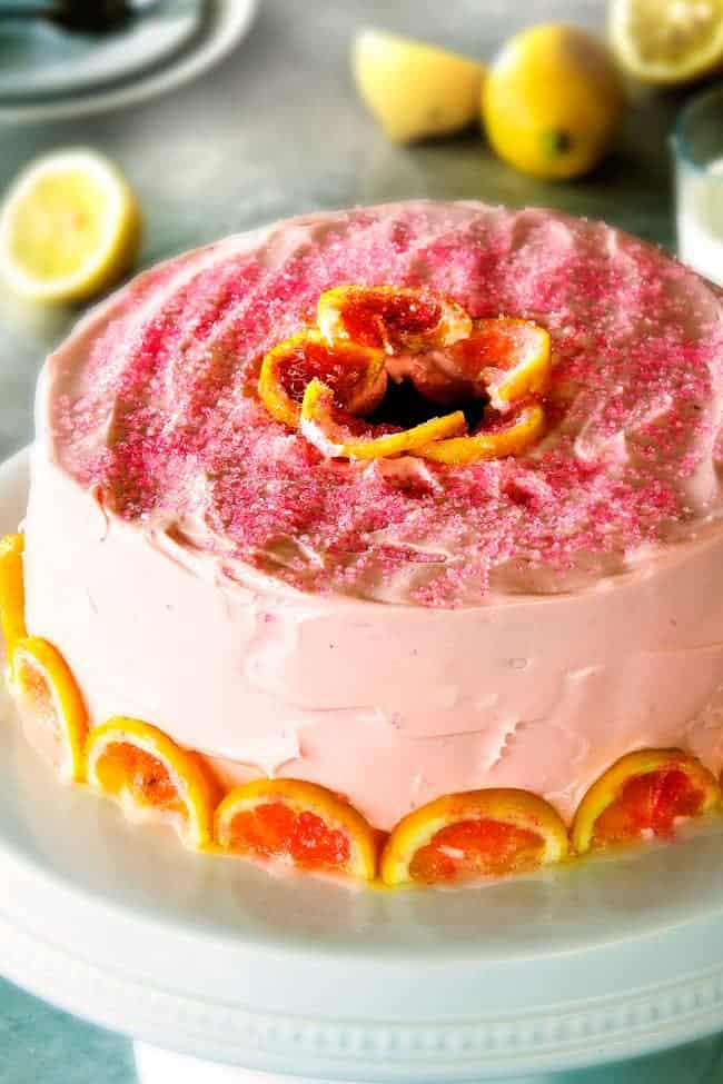 Pink Lemonade Pound Cake