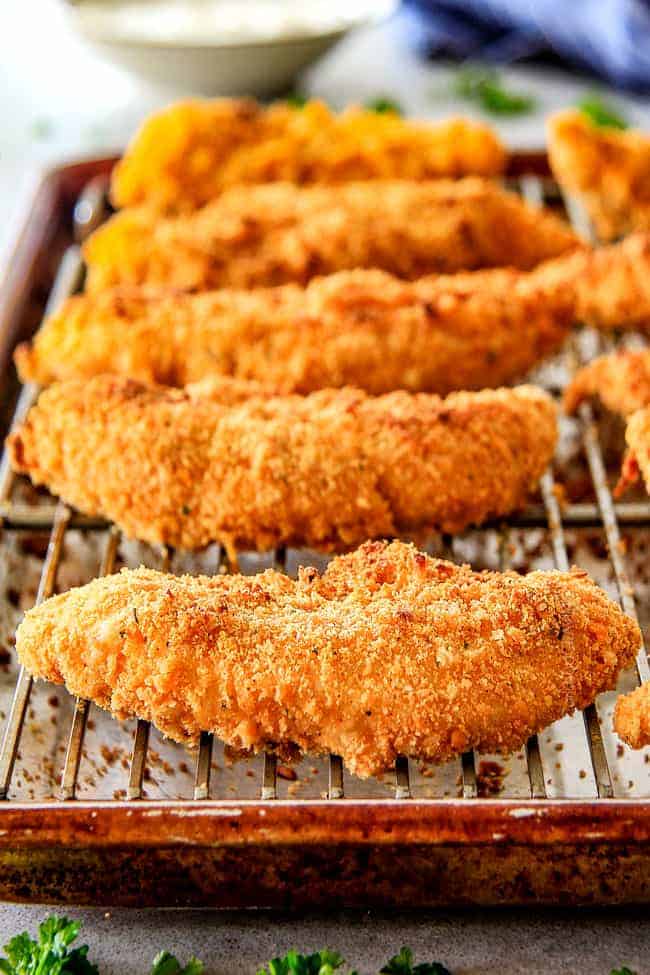 Baked Cheddar Ranch Chicken Tenders