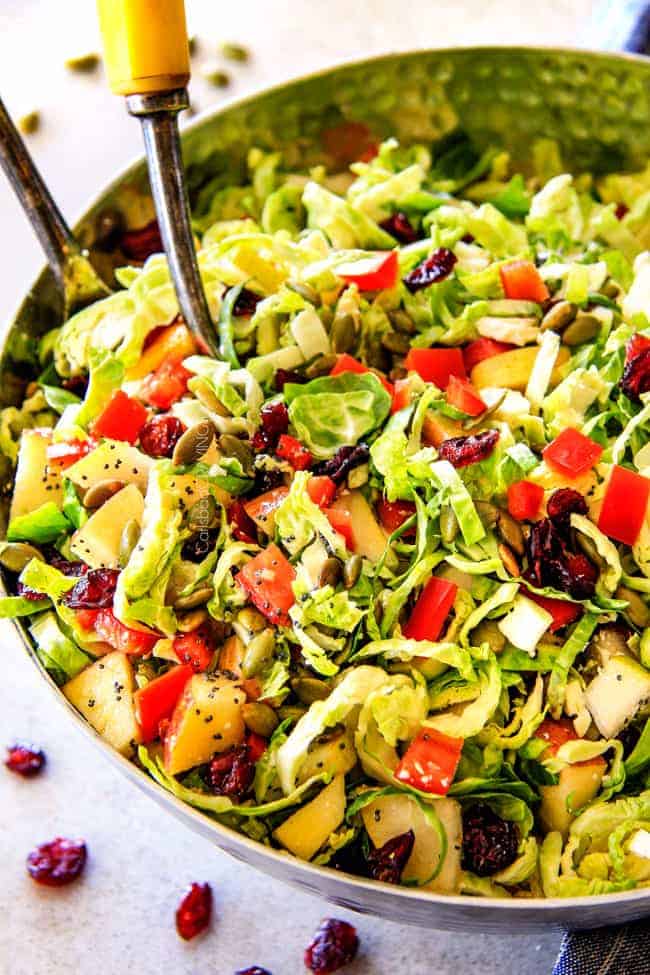 Shaved Brussel Sprouts Salad