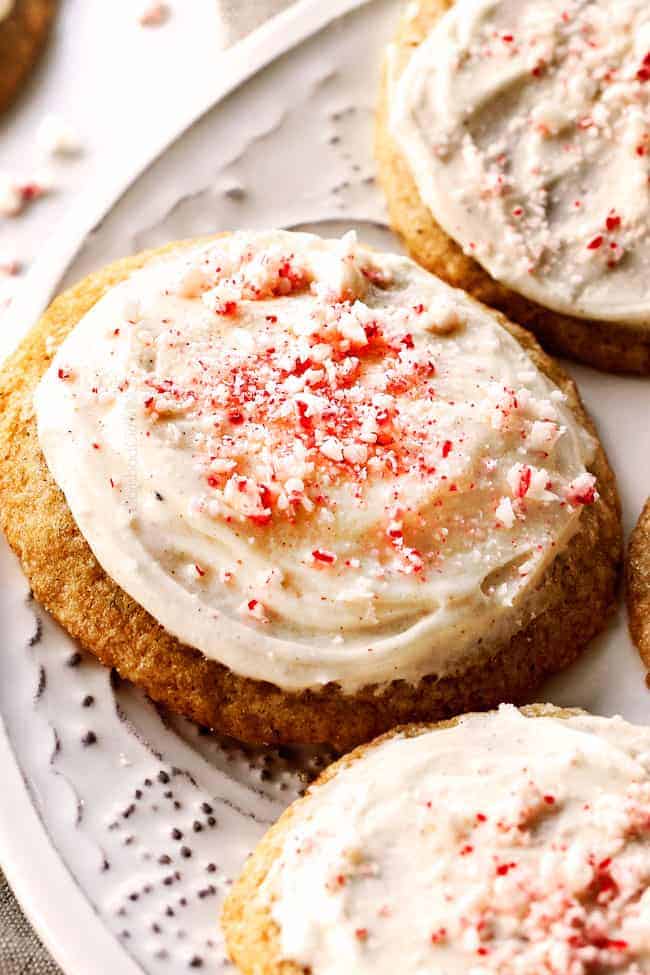 Eggnog Cookies with Eggnog Cream Cheese Frosting