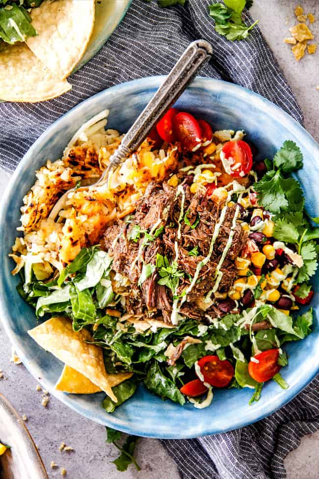 Beef Barbaco Taco Bowls