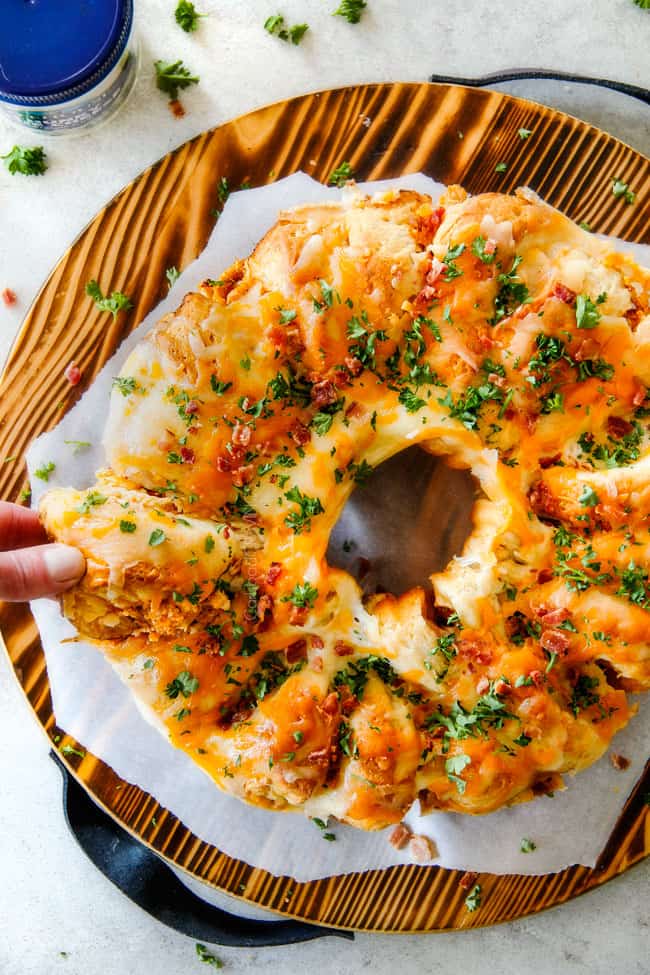 Buffalo Chicken Pull Apart Bread