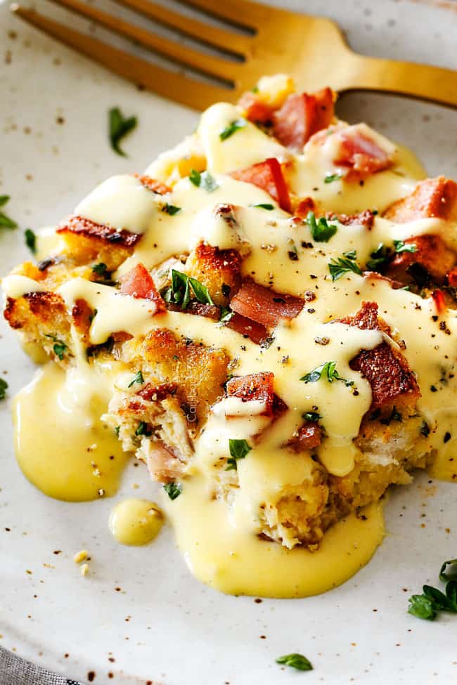 Eggs Benedict Casserole with Blender Hollandaise