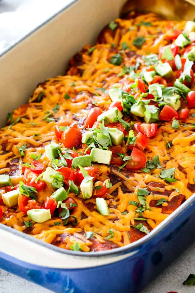Shredded Beef Barbacoa Enchiladas