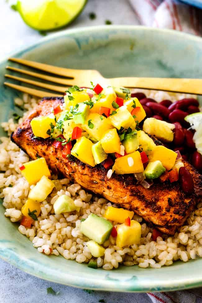 Cajun Salmon with Mango Salsa
