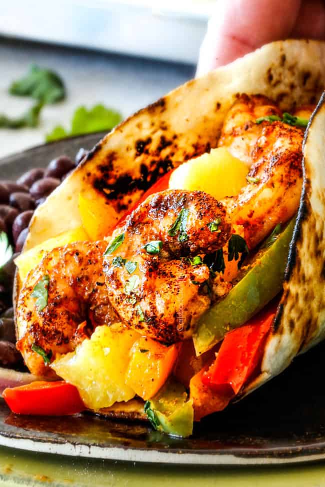Sheet Pan Shrimp Fajitas