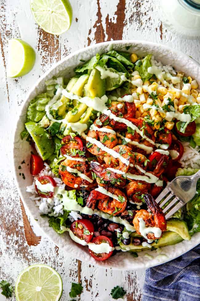Chipotle Shrimp Burrito Bowls