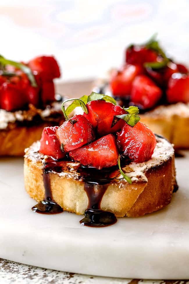 Strawberry Goat Cheese Bruschetta