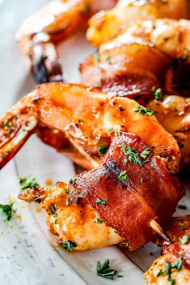 Mesquite Bacon Wrapped Shrimp
