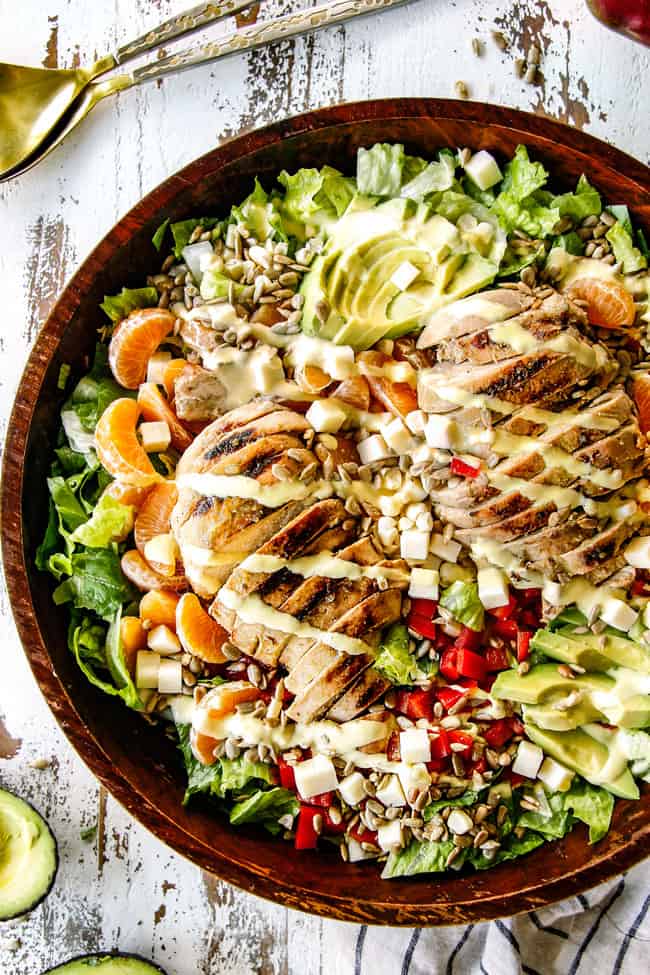Salsa Verde Chicken Salad with Mango Dressing