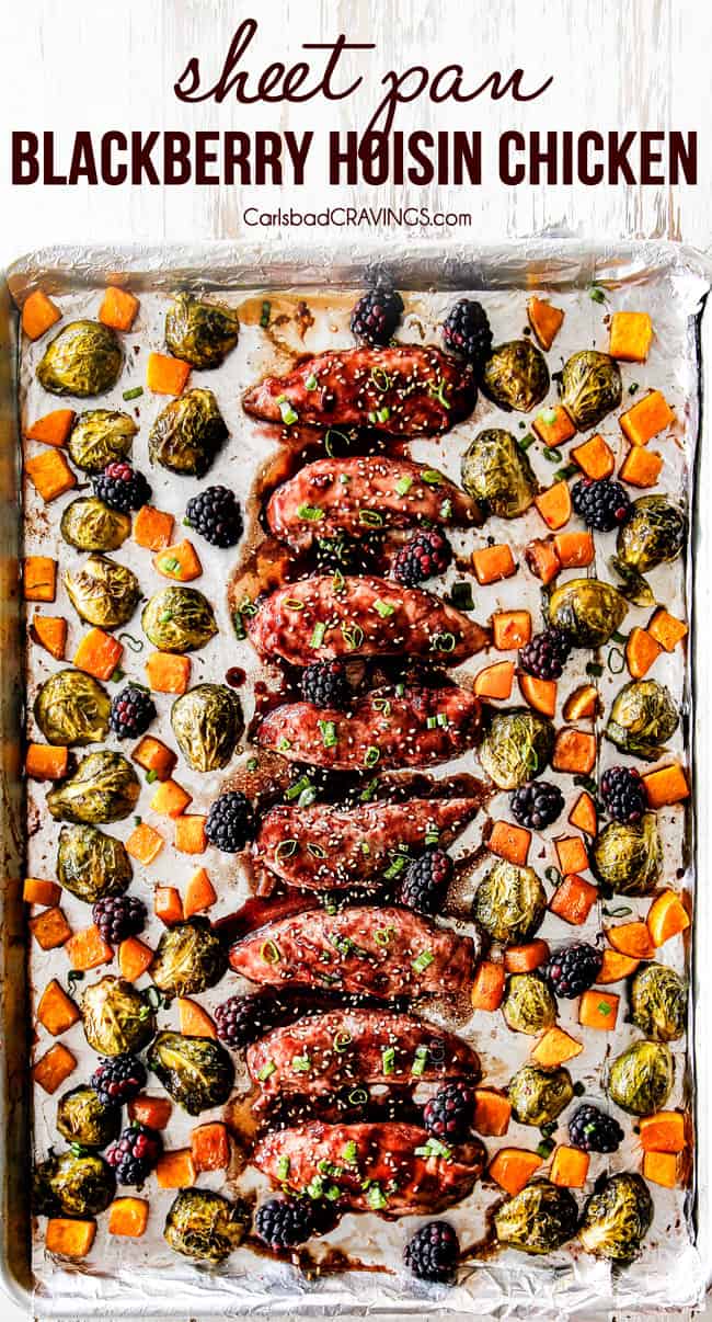 Sheet Pan Blackberry Hoisin Chicken