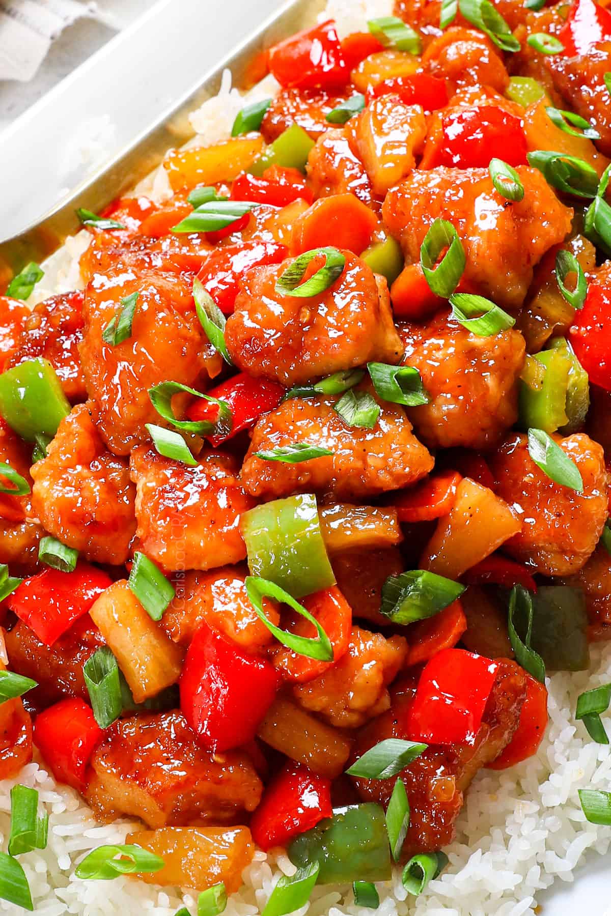 Baked Sweet and Sour Chicken with Pineapple