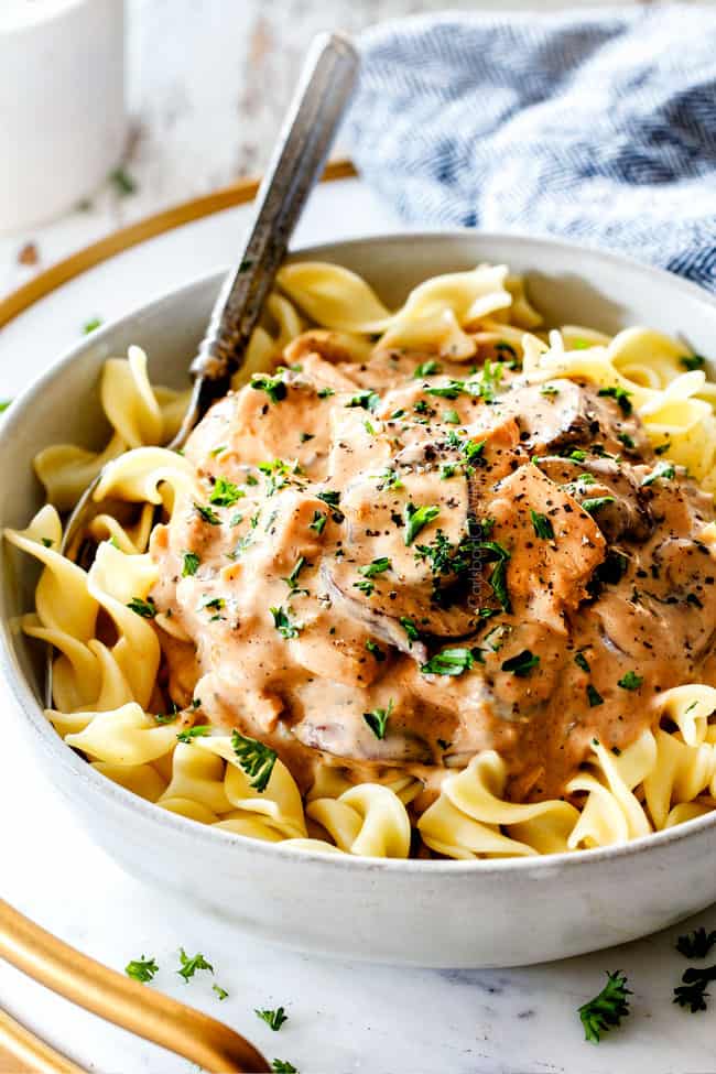 Chicken and Mushroom Stroganoff