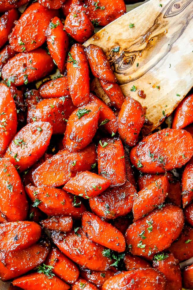 GLAZED CARROTS WITH BROWN SUGAR MAPLE GLAZE