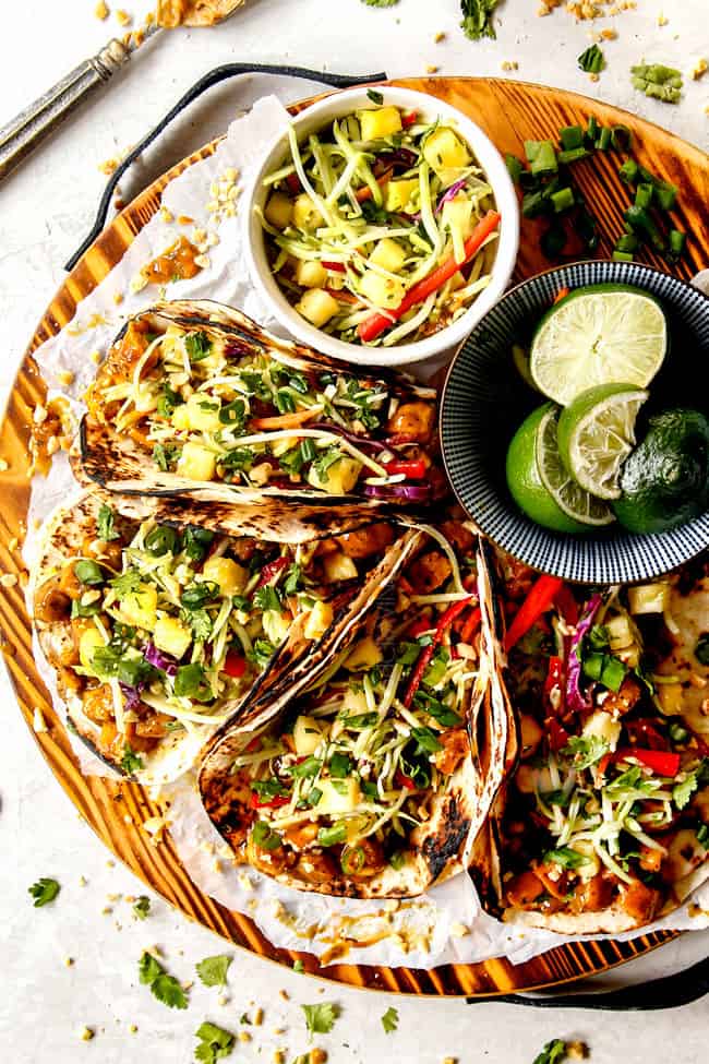 Thai Chicken Tacos