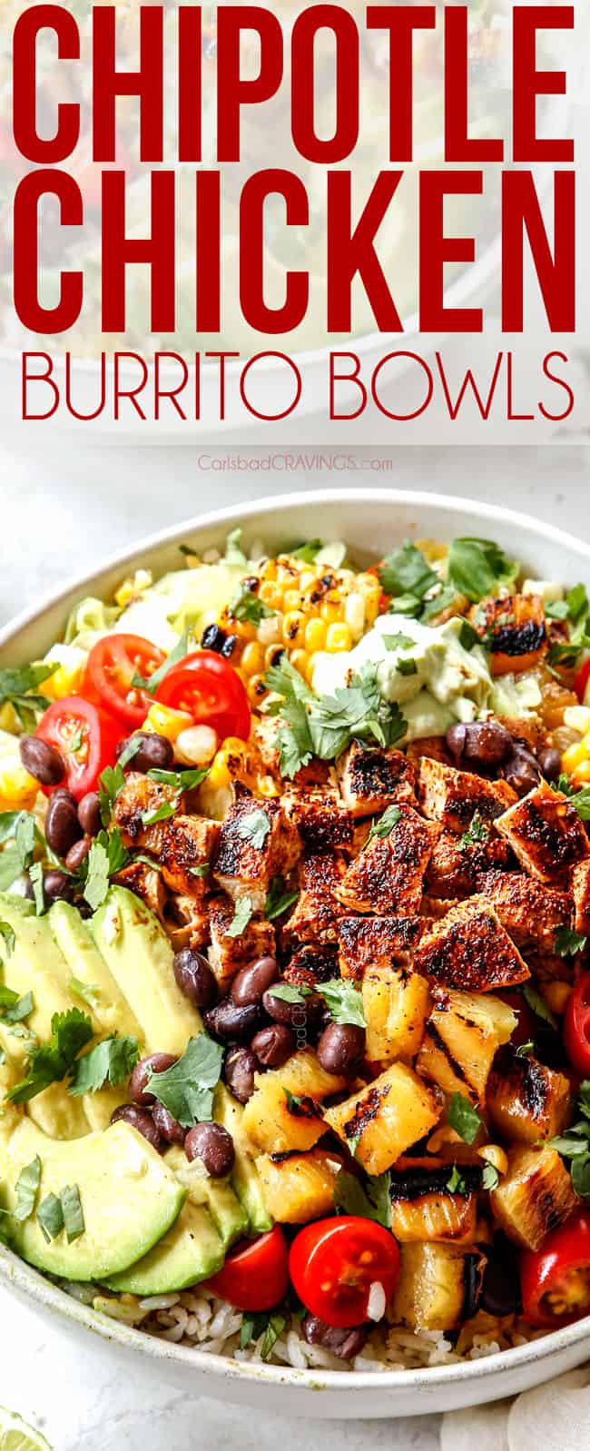 Chicken Burrito Bowls