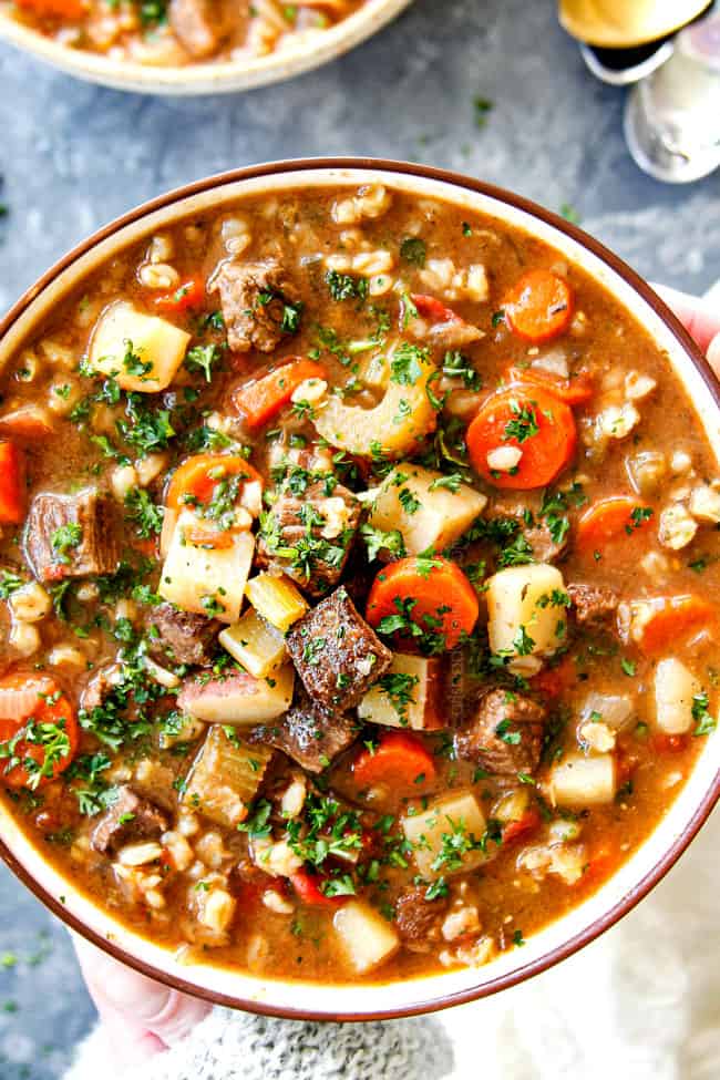 Vegetable Beef Barley Soup Recipe