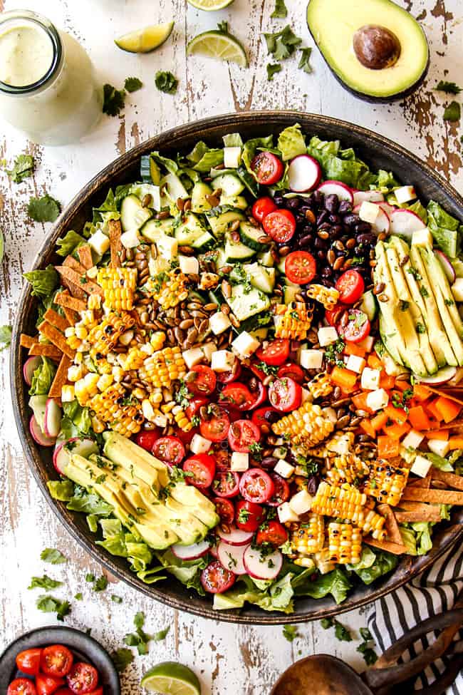Mexican Salad with Cilantro Lime Dressing