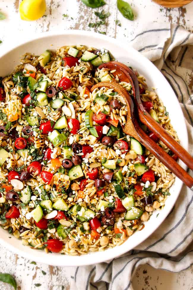 Orzo Pasta Salad Recipe with Feta