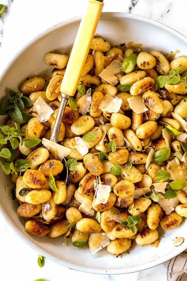 Gnocchi in Brown Butter Herb Sauce