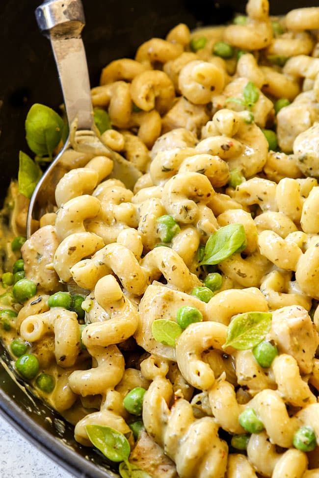 Creamy Chicken Pesto Pasta