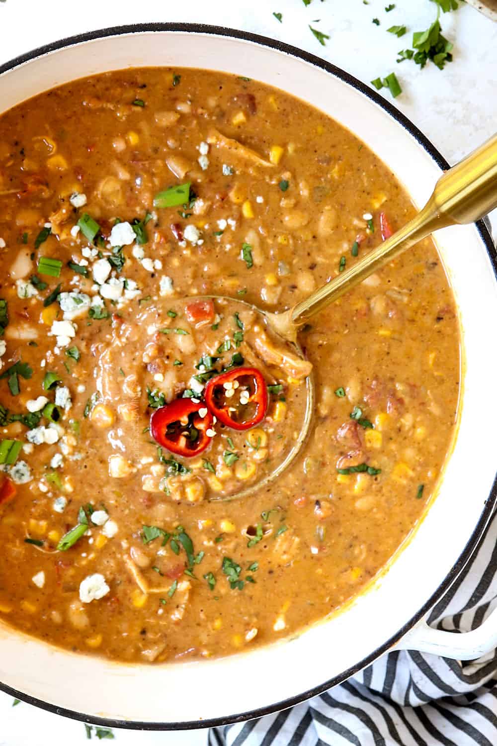 Buffalo Chicken Chili Soup Recipe