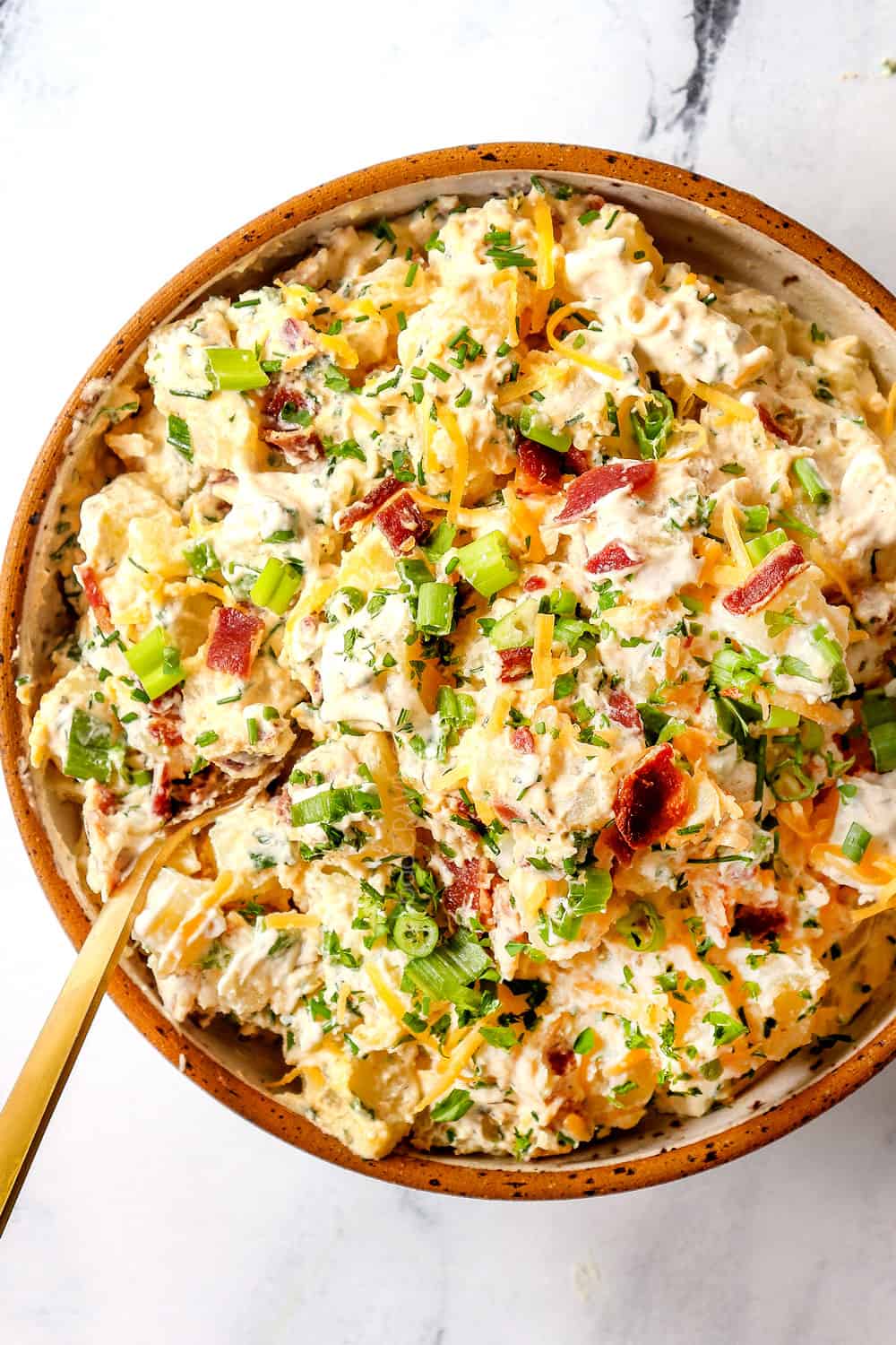 Loaded Potato Salad with Ranch Dressing