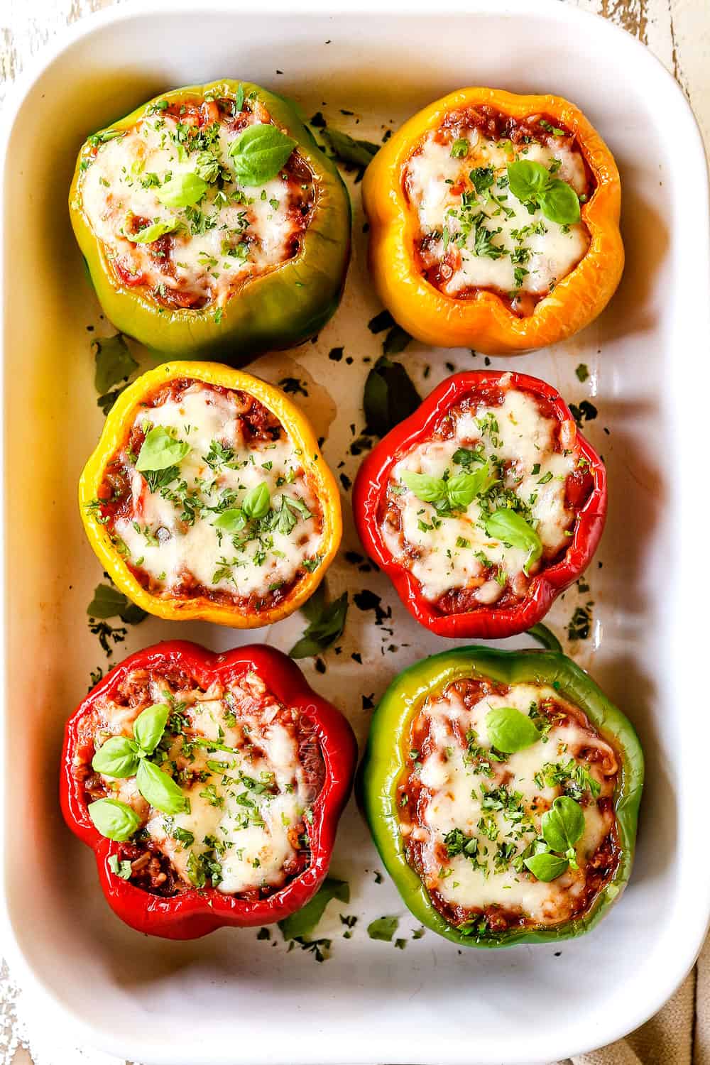 Italian Stuffed Peppers With Rice