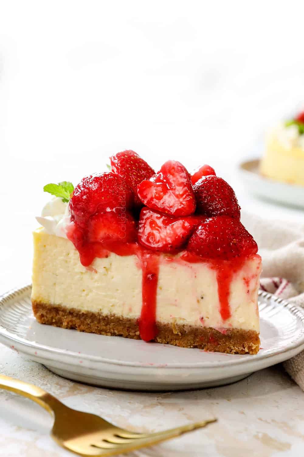 Homemade Strawberry Cheesecake
