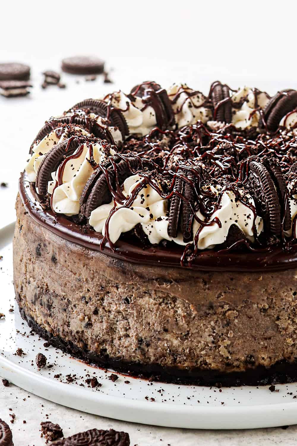 Best Oreo Cheesecake Recipe (with stabilized whipped cream)