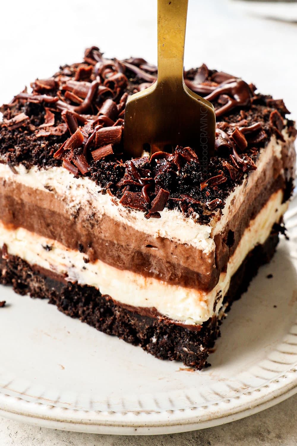 No Bake Chocolate Lasagna