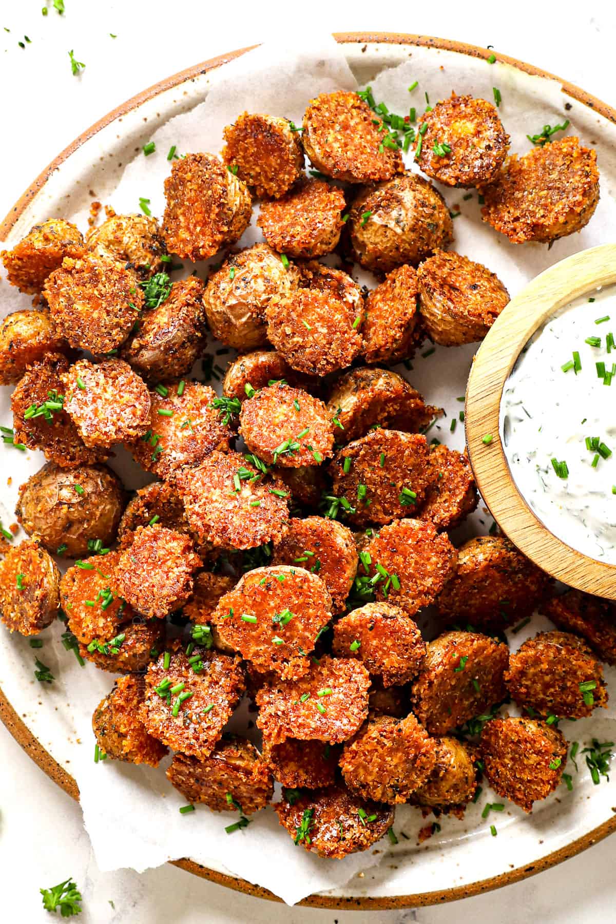 Crispy Oven Roasted Parmesan Potatoes