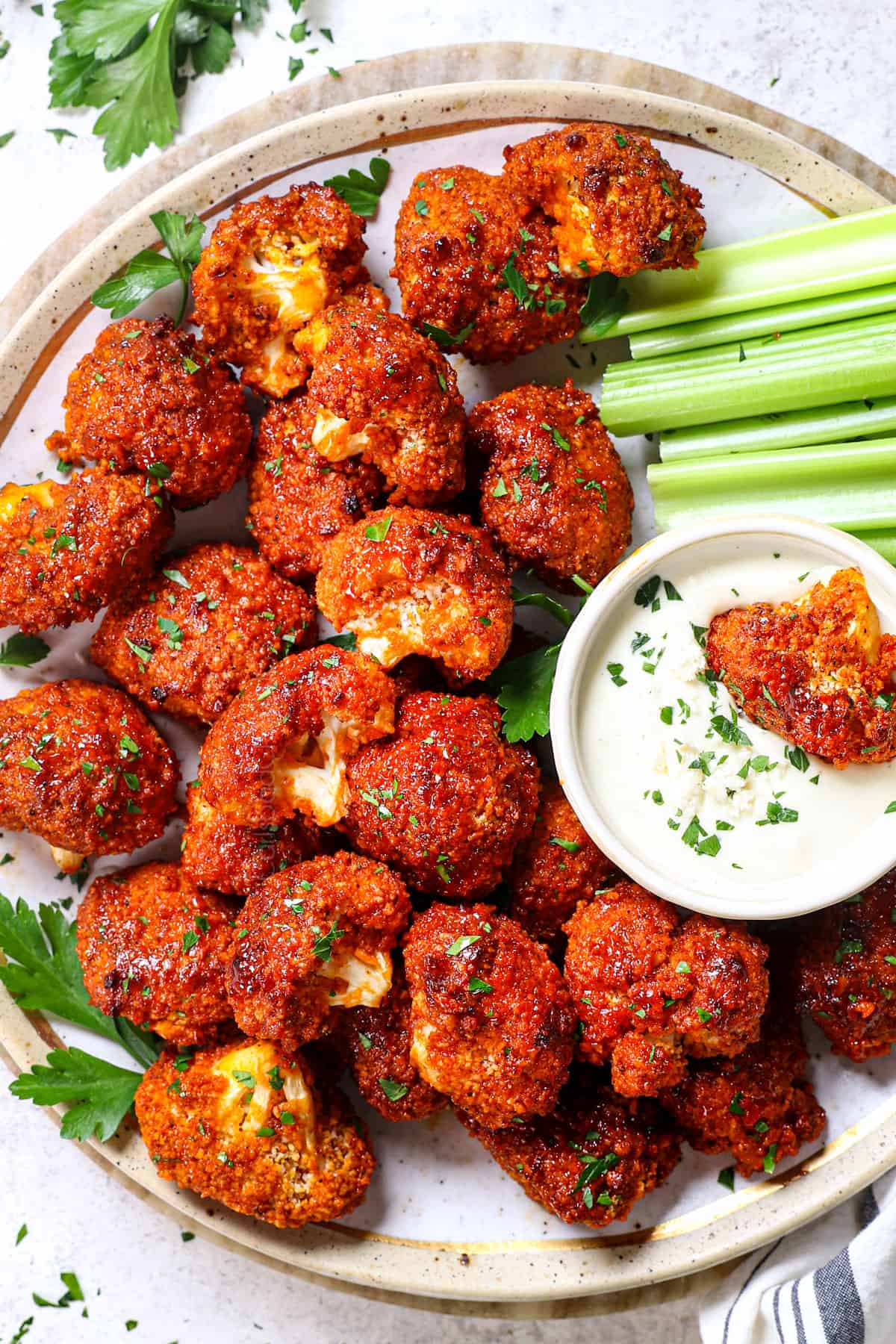 Buffalo Cauliflower Bites