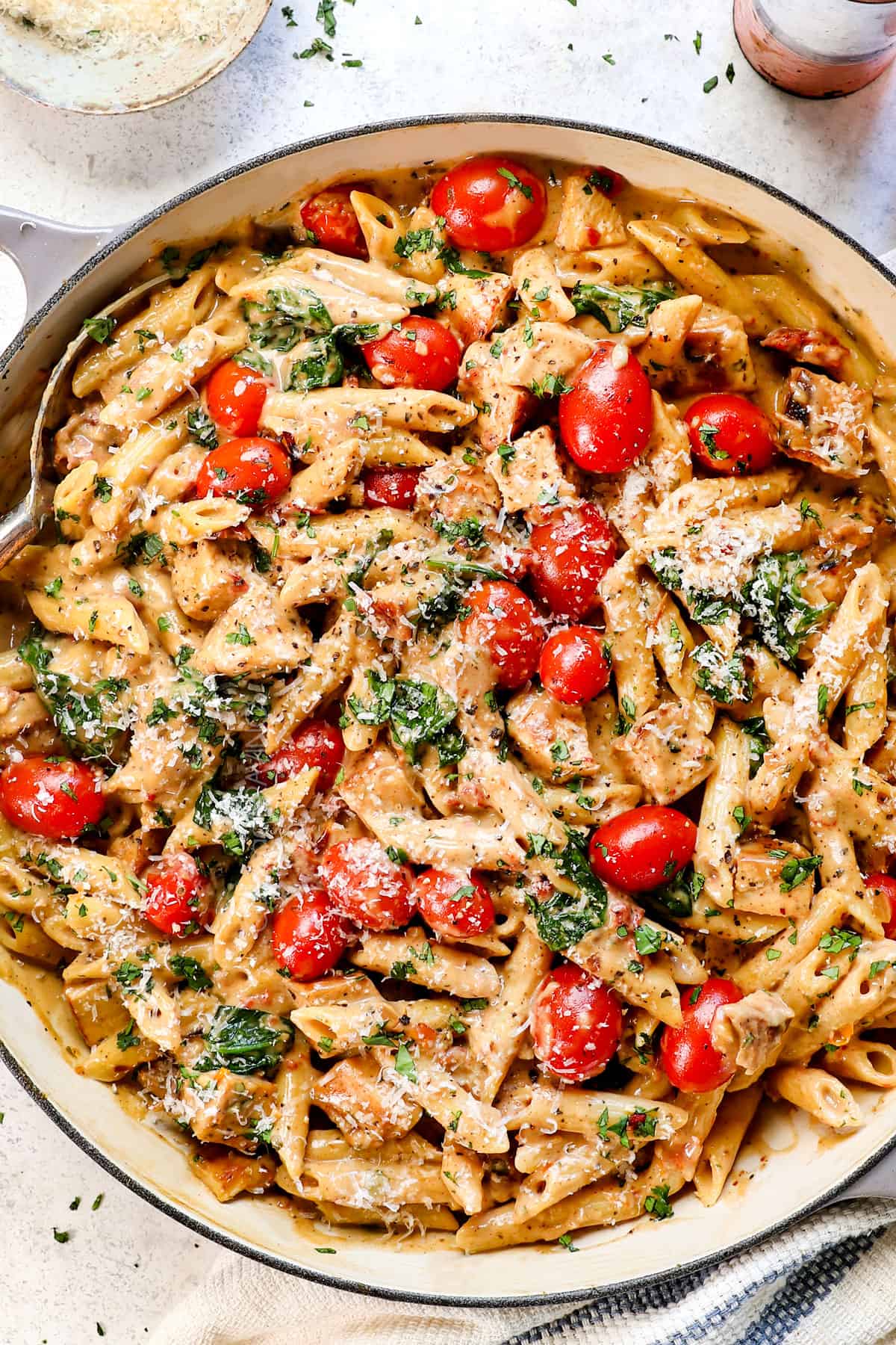 Creamy Chicken Tuscan Pasta