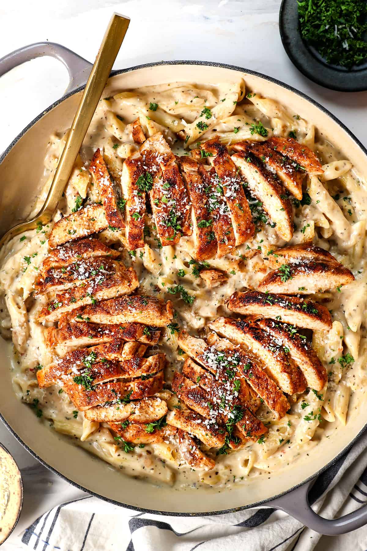 Chicken Garlic Parmesan Pasta